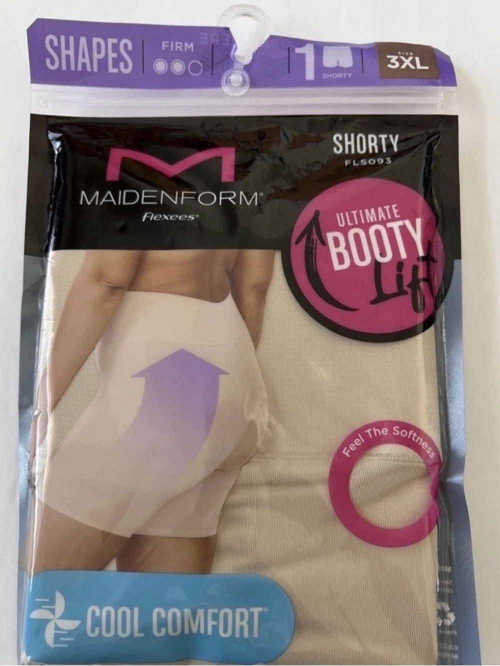 Maidenform Flexees Shorty Nude Ultimate Booty Lift 3XL